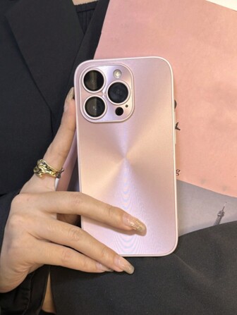 1pc Luxury Glossy Plating Reflective Soft Case Compatible With IPhone 17 AIR 16 15 13 12 14 11 Pro Max Camera Protection Stylish Shockproof Cover