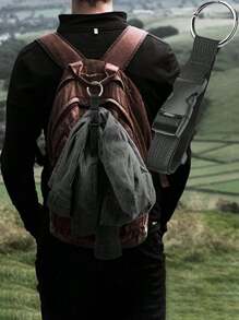 1 Dây đeo hành lý chống trộm, Kẹp giữ đa năng, Kẹp túi xách để đựng quần áo, chai lọ, túi xách để kết nối hành lý, giúp bạn rảnh tay, dành cho nam nữ, vật dụng cần thiết khi đi du lịch, Dây đeo hành lý, Dây đeo túi du lịch, Dây đeo cho chuyến bay du lịch, chuyến công tác, kỳ nghỉ, vali, ba lô, túi đi học, phụ kiện học tập, đồ dùng học tập - màu đen - Xem 3