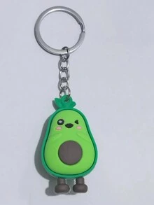 1PC cute avocado keychain - Mint Green - View 4