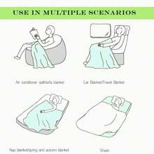 1入組聖誕花環印花舒適可愛的法蘭絨矩形柔軟沙發毯,適合作為萬聖節和聖誕節禮物 - 黑色 - 查看 4