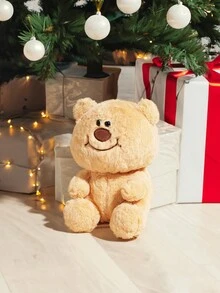 20cm可愛泰迪熊香氛毛絨玩具,滑稽的填充動物適用於聖誕禮物和家居裝飾 - 棕色 - 查看 3