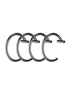 Bộ 4 kẹp môi bằng thép không gỉ cá nhân hóa, nhẫn môi giả không xỏ khuyên dành cho phụ kiện Châu Âu và Châu Mỹ - 4 cái/bộ - Xem 9