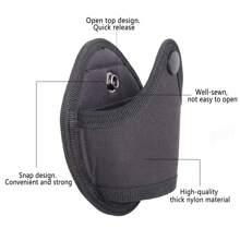 Ueasy Open Top Handcuff Case, Quick Release Cuff Holder For Duty Belt Handcuff Holder Law Enforcement Military Standard Size Cuff Pouch Nylon Material