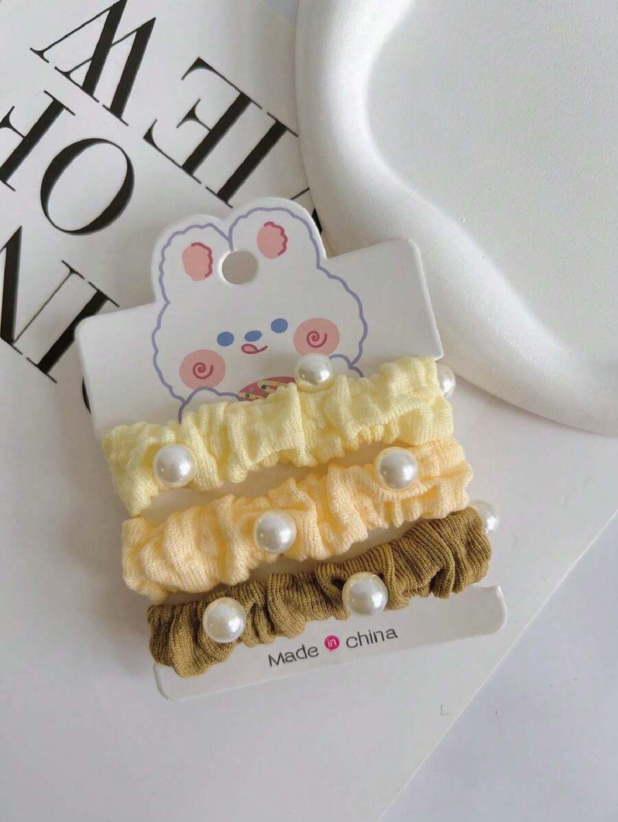 Hair Ties - 駝色 - 查看 1