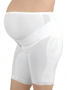 New Look Panty Faja Maternal Ajustable Estilo Bermuda - Blanco - Ver 1