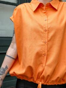 Women Blouses - trái cam - Xem 4
