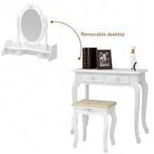 Vanities & Vanity Benches - White - View 10