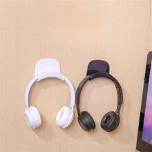1pc No-drilling Computer Headphone Hook Headset Stand Support Earphone Organizer Wall Mount - White - View 3