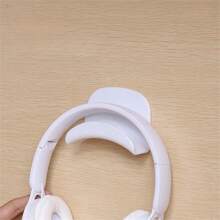 1pc No-drilling Computer Headphone Hook Headset Stand Support Earphone Organizer Wall Mount - White - View 6