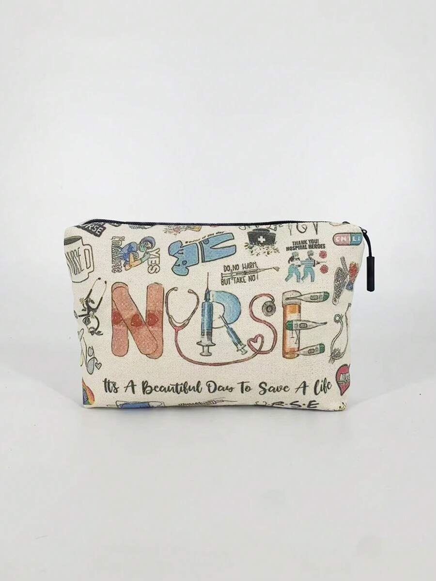 護士化妝包禮物急診護士拉鍊袋icu護士禮物護士感謝化妝包護士畢業禮物