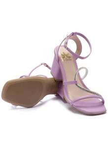 Women Heeled Sandals - Màu Lilac Tím - Xem 4