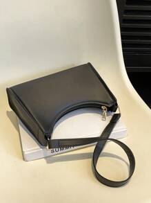 純色簡約奢華光澤時尚可愛的單肩包尼奇斯豪伯包,女士多功能肩包,優雅腋下袋