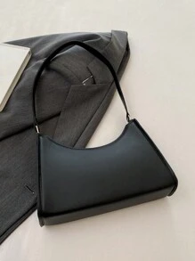 純色簡約奢華光澤時尚可愛的單肩包尼奇斯豪伯包,女士多功能肩包,優雅腋下袋