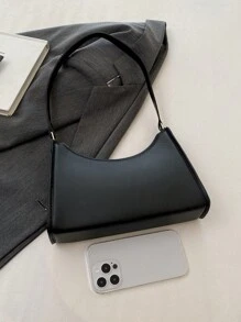 純色簡約奢華光澤時尚可愛的單肩包尼奇斯豪伯包,女士多功能肩包,優雅腋下袋