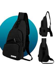 Mochila Cruzada Bluelander: Impermeable, Antirrobo y con Carga USB