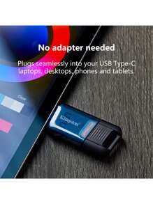 Kingston DT80M Unidad flash USB 3.2 Gen 1 DataTraveler 80 M USB-C con tapa móvil 64GB 128GB 256GB USB tipo C Pen Drive Pendrive - Ver 5