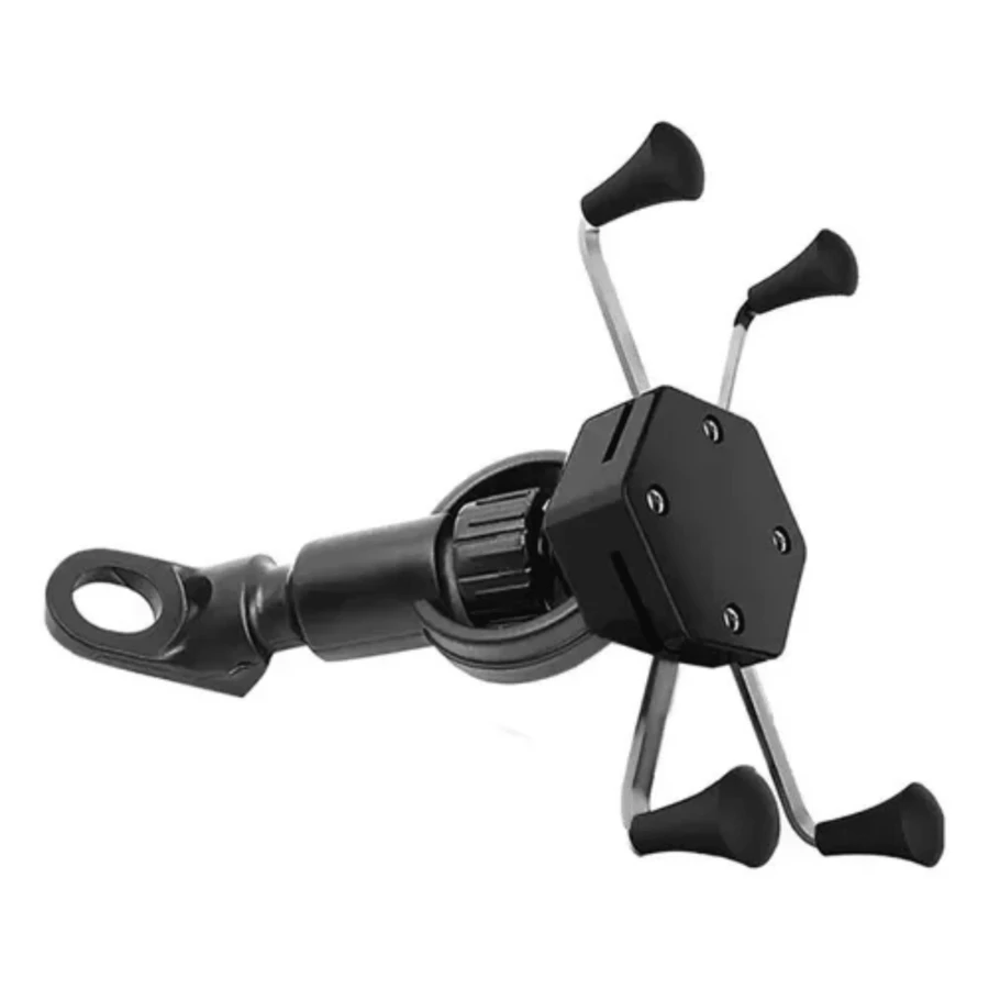 Base Soporte De Celular Para Moto Bicicleta Practico Ajustable  01477 - Negro - Ver 1