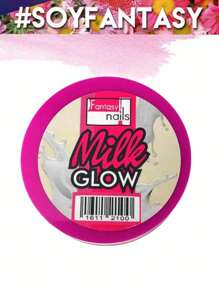 1 Onza Acrilico Milk Glow  Fantasy Nails - Blanco - Ver 2
