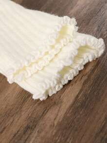 3對女士高档保暖針織堆堆襪套裝，適用於日常穿戴和派對 - 彩色 - 查看 3