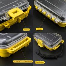 hellodigi Waterproof Earphone Storage Bag IP68 Protective Earbuds Case Headset Cables Plug Accessories Box Holder Shockproof - Yellow - View 5