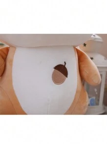 1隻松鼠毛絨玩具填充動物娃娃柔軟模型 - 灰色 - 查看 5