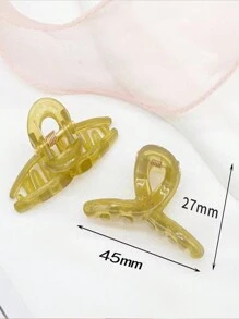 4 chiếc kẹp tóc mini dễ thương, buộc nửa đầu, kẹp tóc nhỏ, kẹp tóc, tóc mái của người nổi tiếng trên Internet, kẹp bên - Nhiều màu - Xem 2