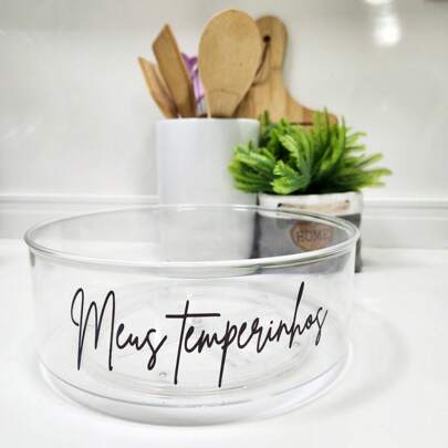 Organizador giratório meus temperinhos - porta-temperos