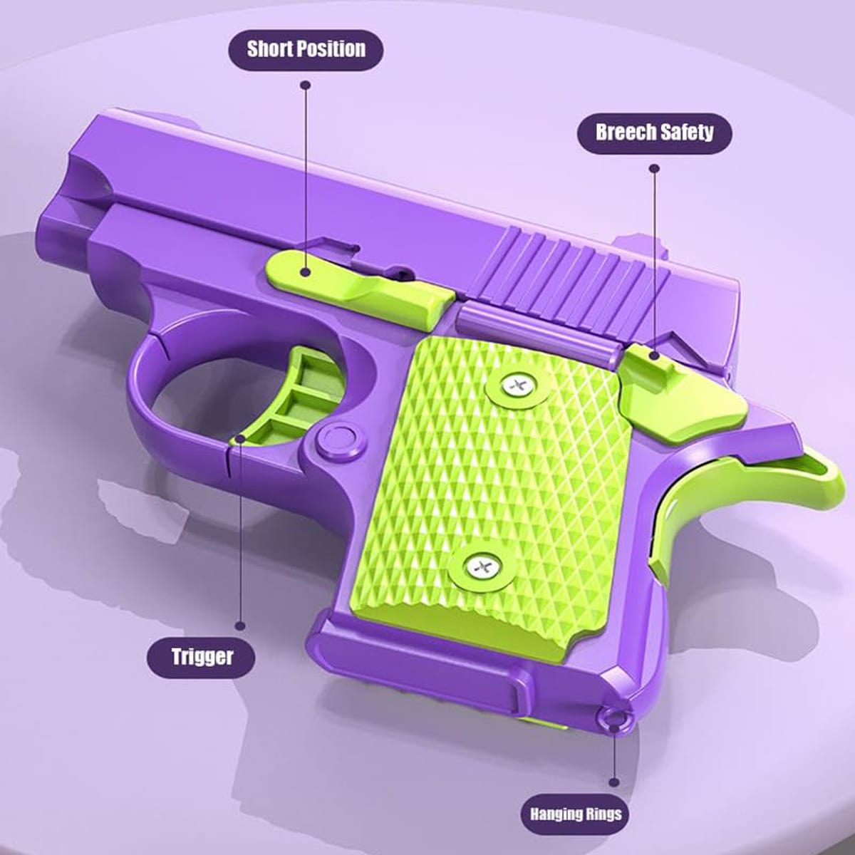Toy Gun (non-firing) Fidget Toys Adults, 3D Printed Fidget Gun Toy