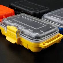 hellodigi Waterproof Earphone Storage Bag IP68 Protective Earbuds Case Headset Cables Plug Accessories Box Holder Shockproof - Yellow - View 8