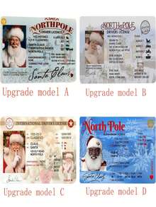 1 Miếng Ông già Noen Lái Giấy phép , có thể sử dụng Đối với Tiệc Giáng sinh Đồ trang trí - Nhiều mẫu - Xem 3