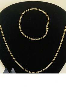 Men's Necklace Sets - Guld - Visa 2