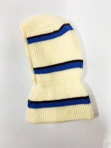 Baraclava女款針織帽子配圍巾,秋冬季,韓國風格