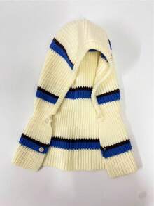 Baraclava女款針織帽子配圍巾,秋冬季,韓國風格