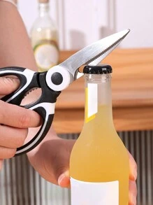 1 pezzo Forbici da cucina multifunzionali, design a forma di panda, forbici per pollame/carne/ossa, uso intensivo per cottura, grigliate, uso domestico