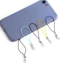 20pcs/pack Colorful Polyester Lobster Clasp Mobile Phone Cord Jewelry Accessory, Diy Handmade Material - Multicolor - View 3