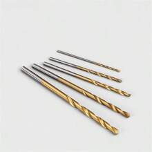 50入組鈦鍍高速鋼扭力鑽頭套裝,木工鑽孔工具套裝 - 金色 - 查看 9