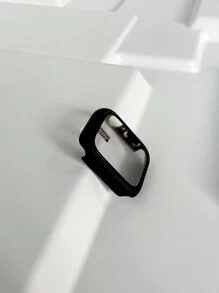1入組黑色手錶殼帶玻璃適用於Apple Watch在尺寸49mm,45mm,44MM,42mm,41mm,40mm,和38mm - 黑色 - 查看 3