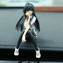 1pc Anime Model Sitting Posture Ornament For My Youth Romantic Comedy Is Wrong, As I Expected, Bsd Cosplay, Anime Figure Pink, Death Note