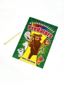 Compra Única Disponible: Un Gran Libro Para Colorear De Dibujos Animados Para Estudiantes; Compra De Combinación Disponible: 7 Piezas/libro De Dibujo Para Niños Para Dibujar, Bosquejar Y Colorear - Multicolor - Ver 9