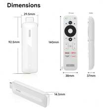 1入組 Mecool Kd5 全高清電視棒 Android 11 Androidtv Os 1+8g / 4k 認證白色pc塑料 1080p媒體播放器電視棒 - 美標插頭 - 查看 2