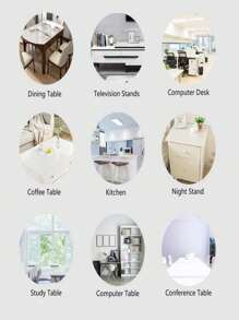 1 Stück Transparente Pvc-tischdecke, Tischmatte Schutzfolie, Antiöl- Und Hitzebeständig, Geeignet Für Hotel, Zuhause, Büro Und Tee Tischmatte