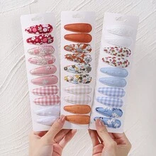 bilicaca 10入組隨機髮夾套裝-為孩子們帶來新鮮感的女孩蝴蝶結髮夾,適用於假日派對、馬尾、旅行款式頭飾