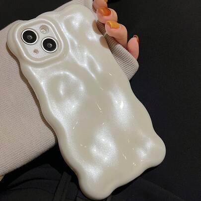 Shockproof Mother Of Faux Pearl Texture 3D Faux Pearl Phone Case Compatible With IPhone 17 Pro Max 16 Pro Max 15 14 13 12 11 Pro Max Spring Gift Party
