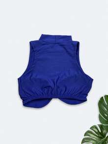 Women Tops - 寶藍色 - 查看 4