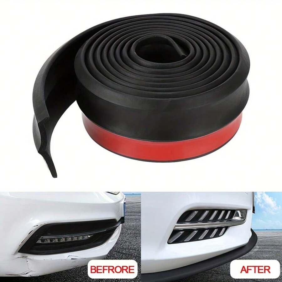 Universal 65mm Wide And 2.5m Long Rubber Front Bumper Lip Foam Protector For Car SHEIN EUR