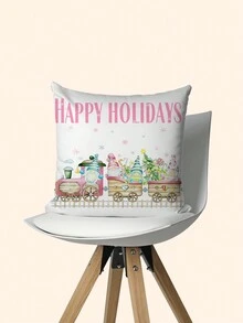 1 Funda De Almohada De Poliéster Impresa Con Paisaje - Multicolor - Ver 5