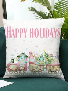 1 Funda De Almohada De Poliéster Impresa Con Paisaje - Multicolor - Ver 7