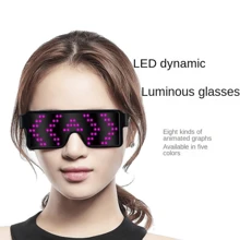 1 件男女通用 Led 充電發光眼鏡適合派對、音樂節、夜總會、生日、聖誕節和新年,安全夜間駕駛眼鏡