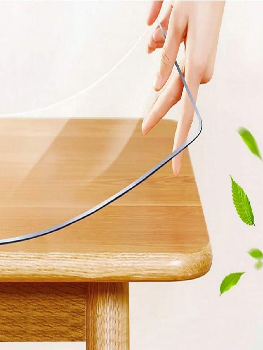 1 Stück Transparente Pvc-tischdecke, Tischmatte Schutzfolie, Antiöl- Und Hitzebeständig, Geeignet Für Hotel, Zuhause, Büro Und Tee Tischmatte