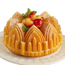 1 Pezzo Grande Stampo Per Torta Con Corona Di Castello Di 8,5 Pollici - Stampi Per Cucina In Silicone Per La Preparazione Di Torte E Dolci Fai Da Te